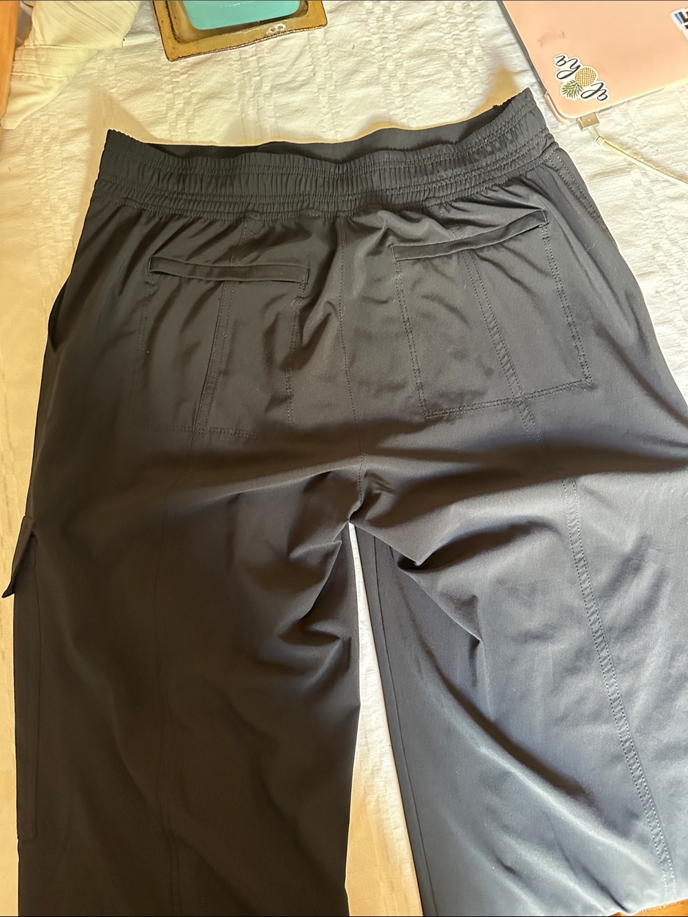 Athleta Black Women’s Cargo Pants with Utility Pockets - Picture 3 of 6